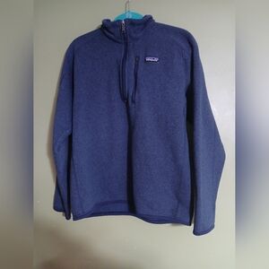 Patagonia Medium blue better sweater quarter zip jacket pullover sweatshir